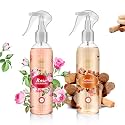 Next Care English Leather Air Freshener Spray Combo Pack – Rose + Sandal (200 ml Each) | Long Lasting Room Freshener | Gas-Free Deodorizer for Home, Car & Office | 2 Fragrances Set