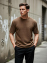 THE NEXT LEVEL Self Design Men Brown