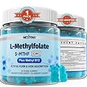 Nextdia L-Methylfolate 15mg + Methyl B12 Gummies Methylated B Complex, 60Ct