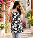 NextGenplastic Women A-line Black White MiniShort Dress