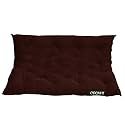 NEXTGO Tufted 3 Seater Floor Sofa Garden Balcony Outdoor Patio Shoe Bench Sitting Low Back Cushion (coca Brown, Size L 150 X W 98 X H 10 CM)