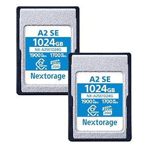 nextorage japan cfexpress 40 type a 1024gb 2-pack memory card sony camera