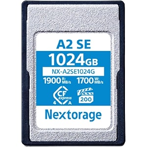 nextorage japanese manufacturer cfexpress 40 type a 1024gb memory card vpg200 max read speed 1900mbs max write speed 1700mbs nx-a2se1024g cf express 40 typea 1tb nek storage