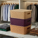 NEXVORACART Plastic Multipurpose Storage Baskets With Lid