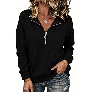 NEYOUQE Womens Long Sleeve Color Block Pullover
