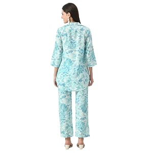Neysa Floral Print Cord Set Shirt