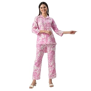 Neysa Floral Print Cord Set Shirt