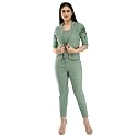 Neysa Women39s Cotton Lycra Dress Light-Green Large