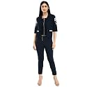 Neysa Women39s Cotton Lycra Dress X-Large Navy