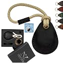 NEYYOS® Airtag Pendant Genuine Leather, Air Tag Tracker Holder, Portable Case & Key Fob, Protective Cover Key Finder, Holder Locator Keychain Case for Key Chain Purse