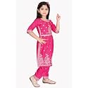 NFashion Girls Printed design Rayon Anarkali Salwar
