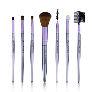 nfi essentials professional synthetic soft bristle makeup brush set of 7 for face amp eye cosmetic accessories brushes kit for eyeshadow powder lip eyebrow
