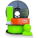 NFIL3D 1KG Net HS PLA+ Fluro Green 3D Printer Filament | Filaments for 3D Printer| 1.75mm| Accuracy - +/- 0.015mm | 1000g 3D Filament, 250g Spool &amp; 350g Packaging Weight (Total Weight 1.6KG)