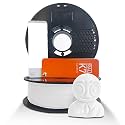 NFIL3D 1KG Net HS PLA+ Snow White 3D Printer Filament | 1.75mm| Accuracy - +/- 0.015mm | 1000g 3D Filament, 250g Spool &amp; 350g Packaging Weight (Total Weight 1.6KG) | (3.52 lbs)