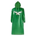NFL Waterproof Rain Poncho for Adults, Sporty, Elastic Sleeves and Drawstring Hood, Unisex Rain Coat