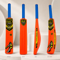 NFtoys Orange Plastic Cricket Bat for Kids