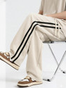 NFTrenzify Striped Men Beige Track Pants