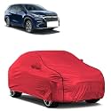 Car Bady Cover Waterproof Compatible with Maruti Suzuki Invicto |Triple Stitched |Fully Elastic Ultra |Mirror Pocket | Heavy Buckle | MTH Red & Black Piping (Red & Black)