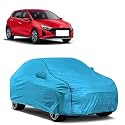 Car Bady Cover Waterproof Compatible with Hyundai Elite i20 |Triple Stitched |Fully Elastic Ultra |Mirror Pocket | Heavy Buckle | MTL Blue &amp; Black Piping (Blue &amp; Black)