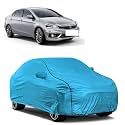 Car Bady Cover Waterproof Compatible with Maruti Ciaz |Triple Stitched |Fully Elastic Ultra |Mirror Pocket | Heavy Buckle | MTL Blue &amp; Black Piping (Blue &amp; Black)