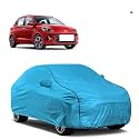 Car Bady Cover Waterproof Compatible with Hyundai Grand i10 |Triple Stitched |Fully Elastic Ultra |Mirror Pocket | Heavy Buckle | MTL Blue &amp; Black Piping (Blue &amp; Black)