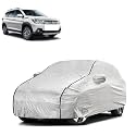 Car Bady Cover Waterproof Compatible with Maruti XL6 |Triple Stitched |Fully Elastic Ultra |Mirror Pocket | Heavy Buckle | Silver &amp; Black Piping (Silver &amp; Black)