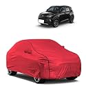 Car Bady Cover Waterproof Compatible with Mahindra Marazzo |Triple Stitched |Fully Elastic Ultra |Mirror Pocket | Heavy Buckle | MTH Red &amp; Black Piping (Red &amp; Black)