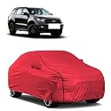 Car Bady Cover Waterproof Compatible with Ford Old Endeavour |Triple Stitched |Fully Elastic Ultra |Mirror Pocket | Heavy Buckle | MTH Red &amp; Black Piping (Red &amp; Black)