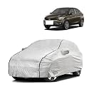 Car Bady Cover Waterproof Compatible with Tata Tigor |Triple Stitched |Fully Elastic Ultra |Mirror Pocket | Heavy Buckle | Silver &amp; Black Piping (Silver &amp; Black)