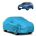 Car Bady Cover Waterproof Compatible with Ford |Triple Stitched |Fully Elastic Ultra |Mirror Pocket | Heavy Buckle | MTL Blue &amp; Black Piping (Blue &amp; Black)