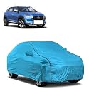 Car Bady Cover Waterproof Compatible with Nissan Magnite |Triple Stitched |Fully Elastic Ultra |Mirror Pocket | Heavy Buckle | MTL Blue &amp; Black Piping (Blue &amp; Black)