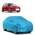Car Bady Cover Waterproof Compatible with Hyundai Grand i10 Nios |Triple Stitched |Fully Elastic Ultra |Mirror Pocket | Heavy Buckle | MTL Blue &amp; Black Piping (Blue &amp; Black)