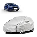 Car Bady Cover Waterproof Compatible with Honda City ZX |Triple Stitched |Fully Elastic Ultra |Mirror Pocket | Heavy Buckle | Silver &amp; Black Piping (Silver &amp; Black)