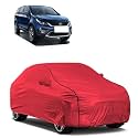 Car Bady Cover Waterproof Compatible with Tata Hexa |Triple Stitched |Fully Elastic Ultra |Mirror Pocket | Heavy Buckle | MTH Red &amp; Black Piping (Red &amp; Black)