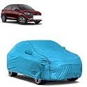 Car Bady Cover Waterproof Compatible with Tata Tigor EV |Triple Stitched |Fully Elastic Ultra |Mirror Pocket | Heavy Buckle | MTL Blue &amp; Black Piping (Blue &amp; Black)