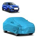 Car Bady Cover Waterproof Compatible with Maruti Celerio |Triple Stitched |Fully Elastic Ultra |Mirror Pocket | Heavy Buckle | MTL Blue &amp; Black Piping (Blue &amp; Black)