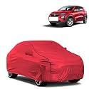 Car Bady Cover Waterproof Compatible with Renault Kwid |Triple Stitched |Fully Elastic Ultra |Mirror Pocket | Heavy Buckle | MTH Red &amp; Black Piping (Red &amp; Black)