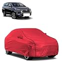 Car Bady Cover Waterproof Compatible with Toyota Innova Crysta |Triple Stitched |Fully Elastic Ultra |Mirror Pocket | Heavy Buckle | MTH Red &amp; Black Piping (Red &amp; Black)