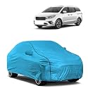 Car Bady Cover Waterproof Compatible with Kia SELTOS |Triple Stitched |Fully Elastic Ultra |Mirror Pocket | Heavy Buckle | MTL Blue &amp; Black Piping (Blue &amp; Black)