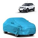 Car Bady Cover Waterproof Compatible with Tata Punch |Triple Stitched |Fully Elastic Ultra |Mirror Pocket | Heavy Buckle | MTL Blue &amp; Black Piping (Blue &amp; Black)