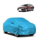 Car Bady Cover Waterproof Compatible with Honda City i-Dtec |Triple Stitched |Fully Elastic Ultra |Mirror Pocket | Heavy Buckle | MTL Blue &amp; Black Piping (Blue &amp; Black)