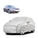 Car Bady Cover Waterproof Compatible with Honda Old Accord |Triple Stitched |Fully Elastic Ultra |Mirror Pocket | Heavy Buckle | Silver &amp; Black Piping (Silver &amp; Black)