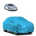 Car Bady Cover Waterproof Compatible with Honda Old Civic |Triple Stitched |Fully Elastic Ultra |Mirror Pocket | Heavy Buckle | MTL Blue &amp; Black Piping (Blue &amp; Black)