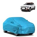 Car Bady Cover Waterproof Compatible with Citroen C3 Aircross |Triple Stitched |Fully Elastic Ultra |Mirror Pocket | Heavy Buckle | MTL Blue &amp; Black Piping (Blue &amp; Black)