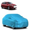Car Bady Cover Waterproof Compatible with Maruti Ertiga |Triple Stitched |Fully Elastic Ultra |Mirror Pocket | Heavy Buckle | MTL Blue &amp; Black Piping (Blue &amp; Black)