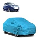 Car Bady Cover Waterproof Compatible with Maruti WagonR |Triple Stitched |Fully Elastic Ultra |Mirror Pocket | Heavy Buckle | MTL Blue &amp; Black Piping (Blue &amp; Black)