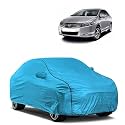 Car Bady Cover Waterproof Compatible with Honda Old City |Triple Stitched |Fully Elastic Ultra |Mirror Pocket | Heavy Buckle | MTL Blue &amp; Black Piping (Blue &amp; Black)