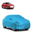 Car Bady Cover Waterproof Compatible with Maruti Swift ZXI |Triple Stitched |Fully Elastic Ultra |Mirror Pocket | Heavy Buckle | MTL Blue &amp; Black Piping (Blue &amp; Black)