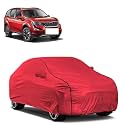 Car Bady Cover Waterproof Compatible with Mahindra XUV 500 2020 |Triple Stitched |Fully Elastic Ultra |Mirror Pocket | Heavy Buckle | MTH Red &amp; Black Piping (Red &amp; Black)