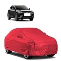 Car Bady Cover Waterproof Compatible with Mahindra XUV 500 |Triple Stitched |Fully Elastic Ultra |Mirror Pocket | Heavy Buckle | MTH Red &amp; Black Piping (Red &amp; Black)